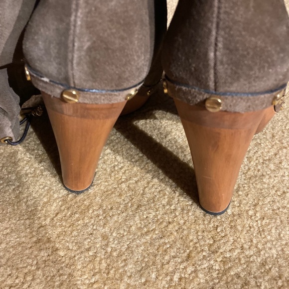 Tory Burch Tall Wood Heel Boots - Picture 5 of 13